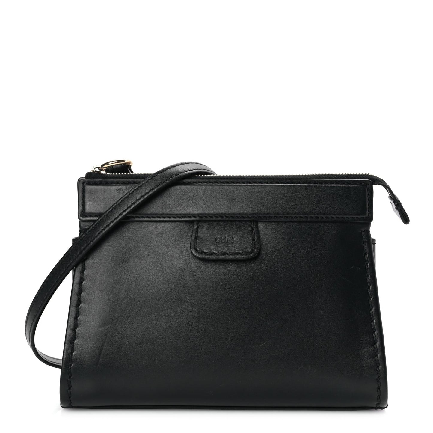 Calfskin Mini Edith Crossbody Black