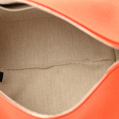Hermes Canvas Small Bride-A-Brac Pouch Orange Burgundy 5 of 7