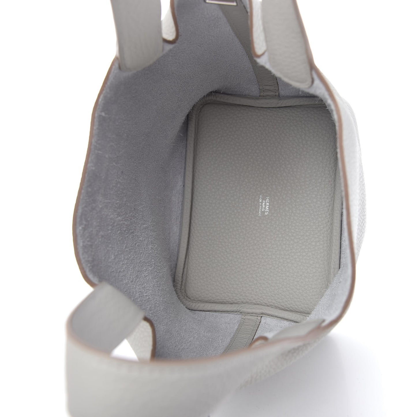 Taurillon Clemence Picotin Lock 18 PM Gris Perle