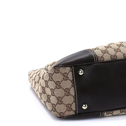 Gucci Monogram Medium Princy Tote  Dark Brown 7 of 8