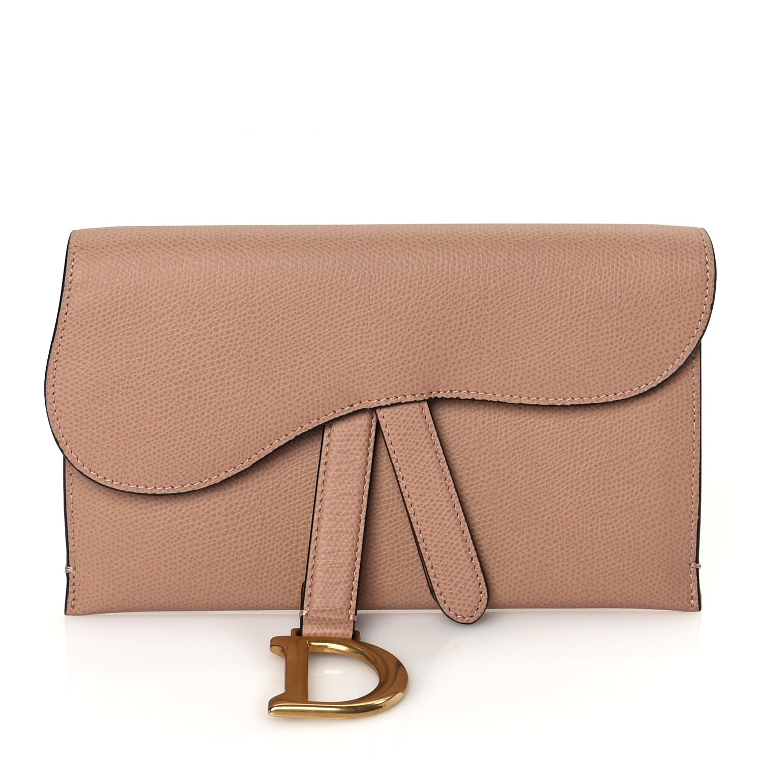 Christian Dior Grained Calfskin Saddle Clutch Fard 1 of 9