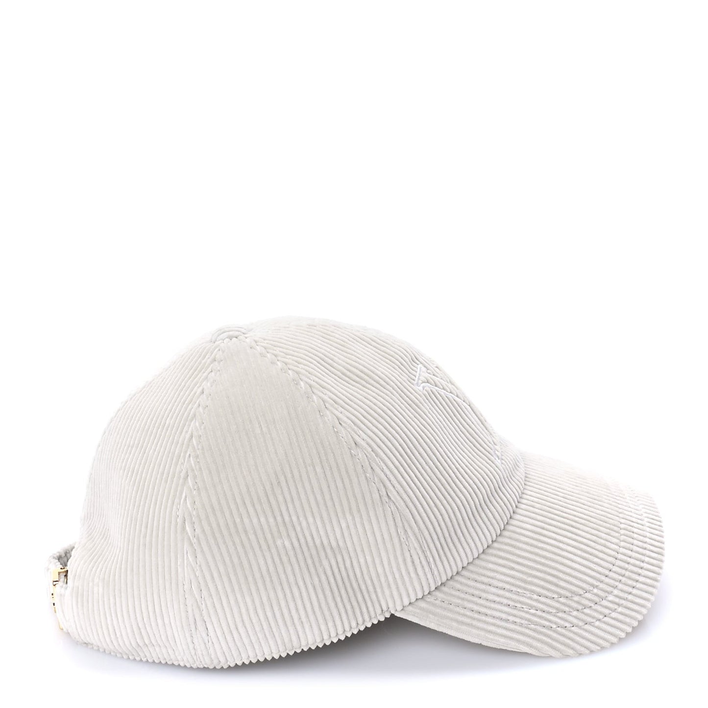 Corduroy LV Signature Cap M  Beige