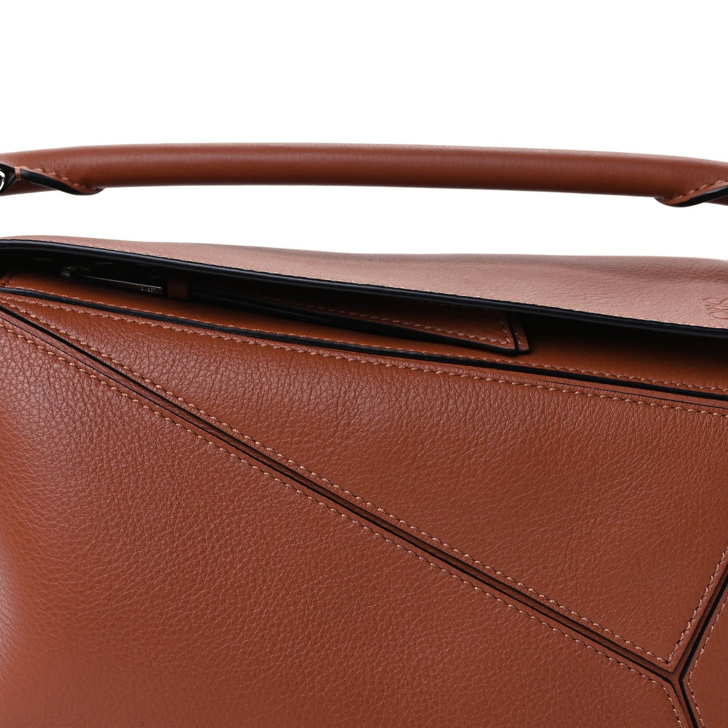 Calfskin Mini Puzzle Edge Bag Tan