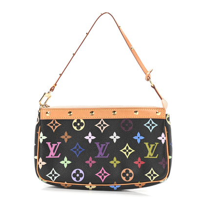 Louis Vuitton Monogram Multicolor Pochette Accessories Black 1 of 10