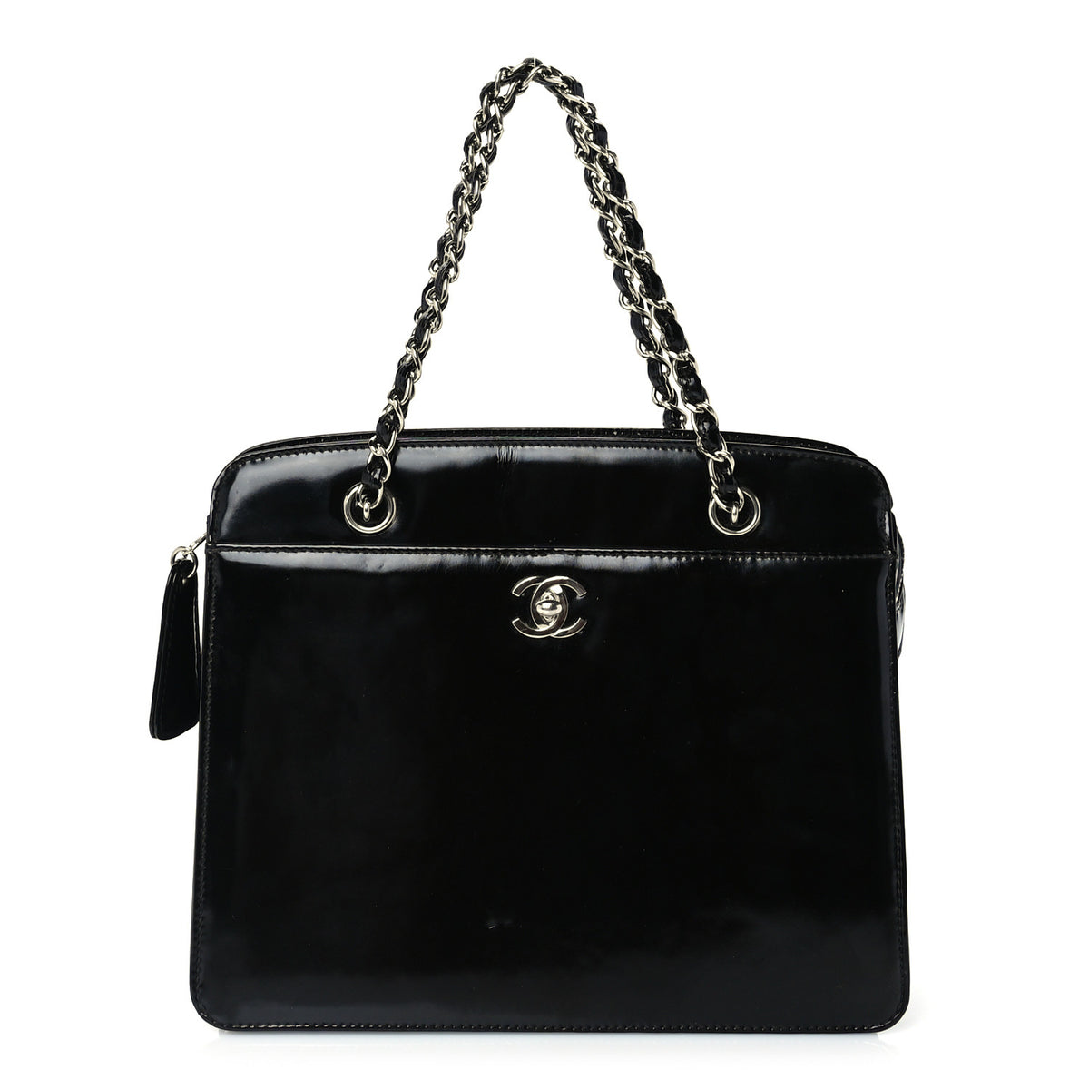 Chanel Glazed Calfskin Shoulder Bag  Black 1 of 9