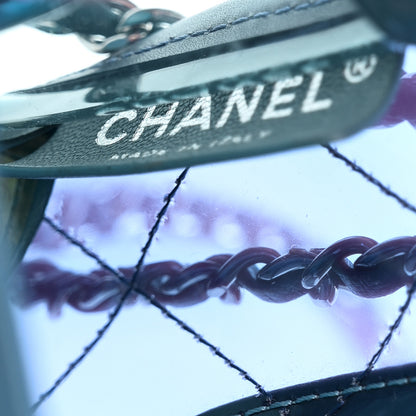 Chanel Lambskin PVC Quilted Mini Coco Splash Flap Blue 6 of 10