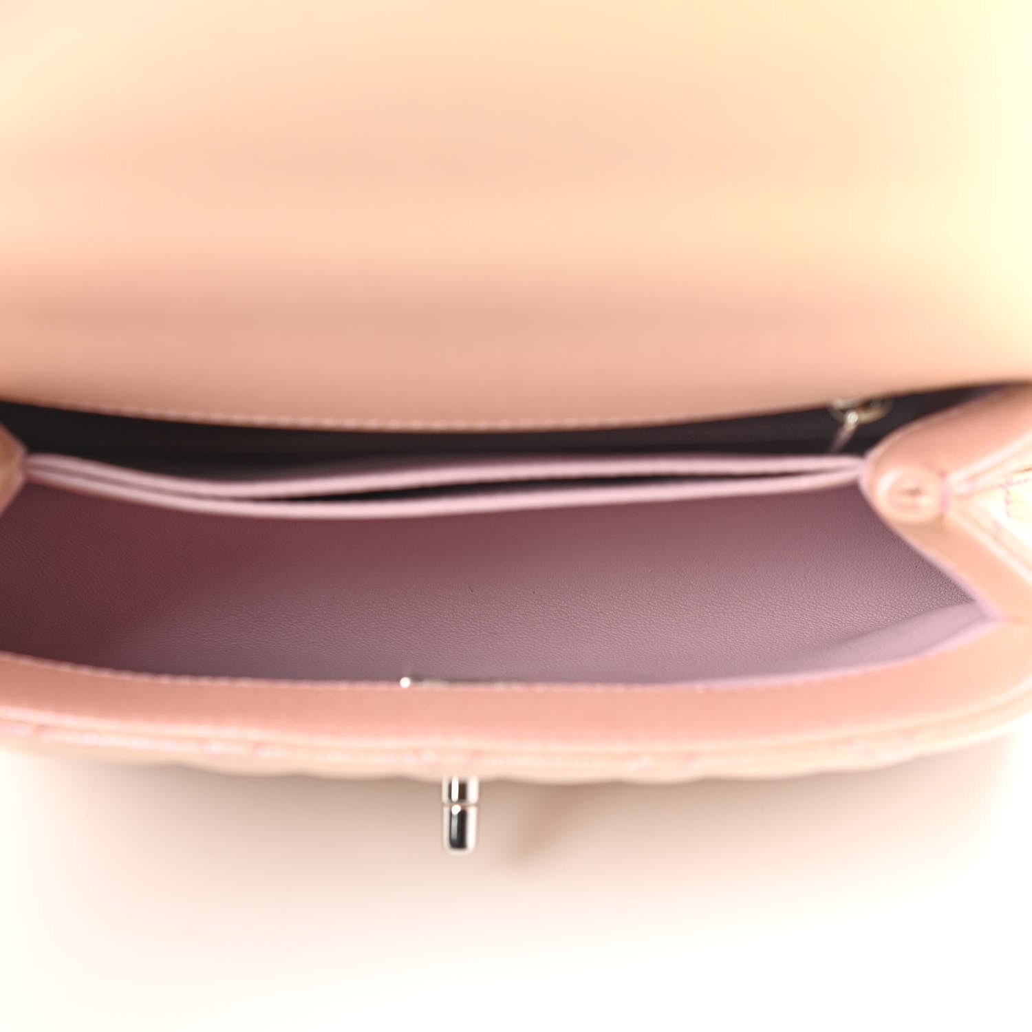 Chanel Iridescent Caviar Quilted Mini Coco Handle Flap Pink 5 of 9