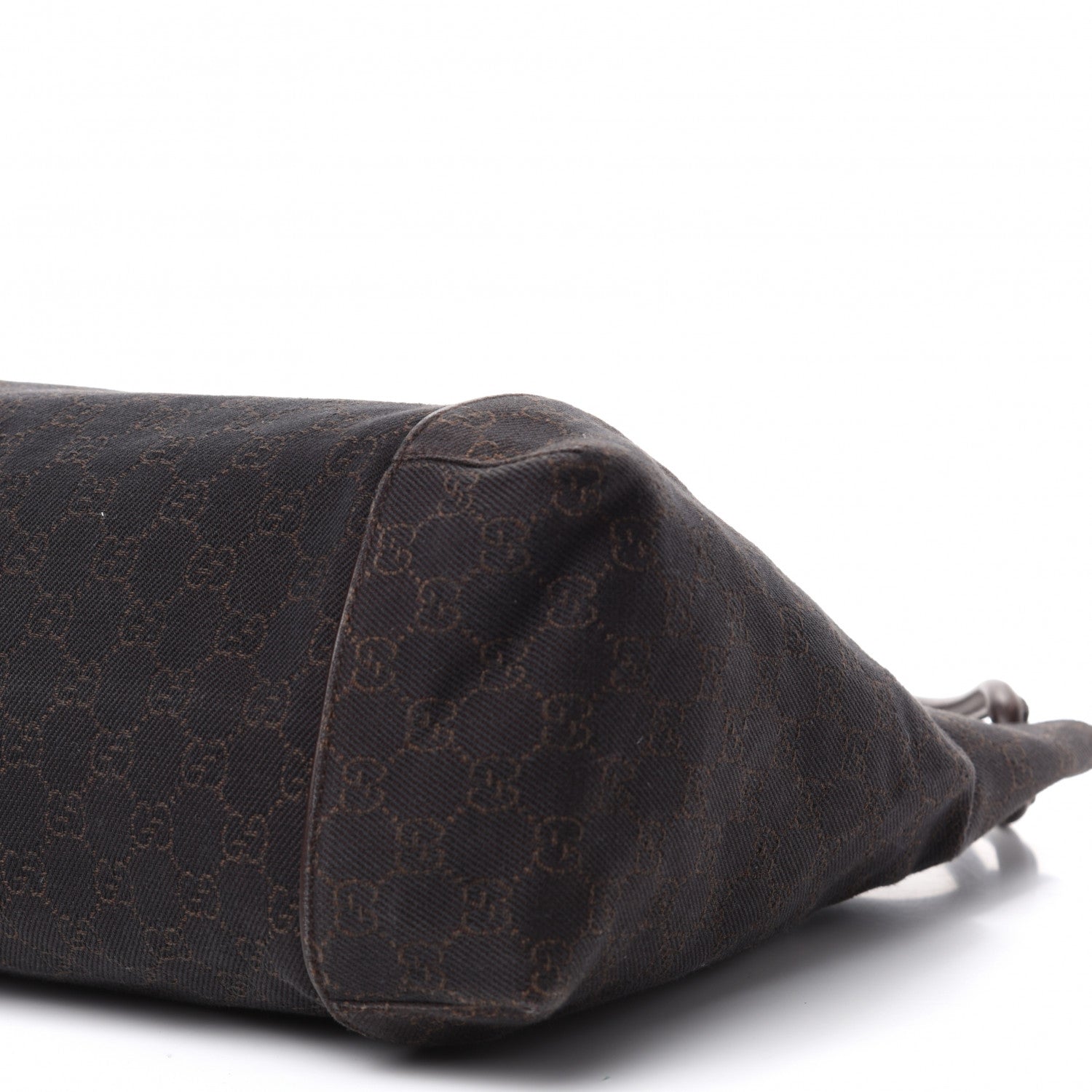 Gucci Canvas Monogram Shoulder Bag Brown 7 of 10