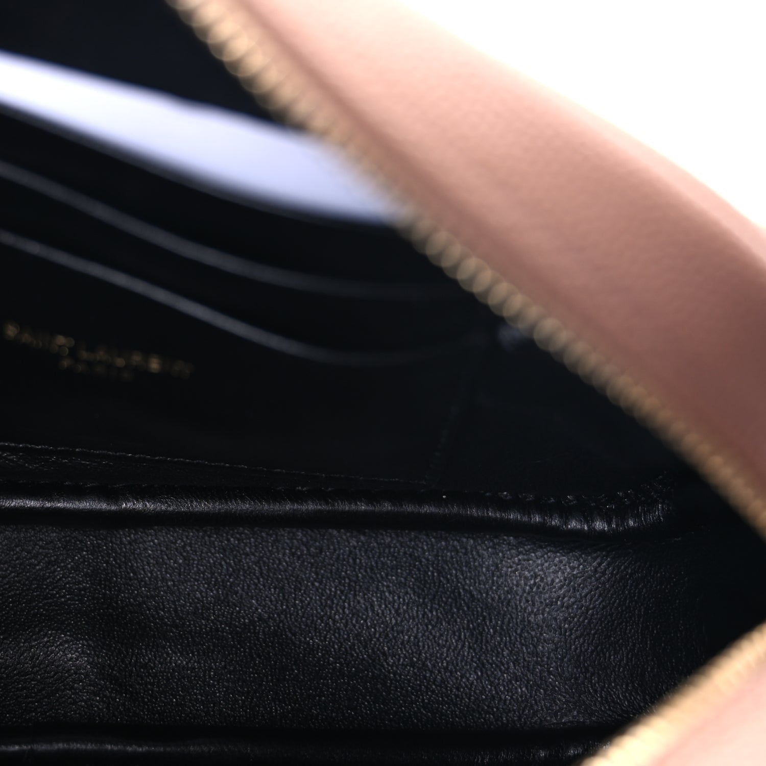 Saint Laurent Grain De Poudre Matelasse Monogram Mini Lou Camera Bag Vintage Peach 4 of 8