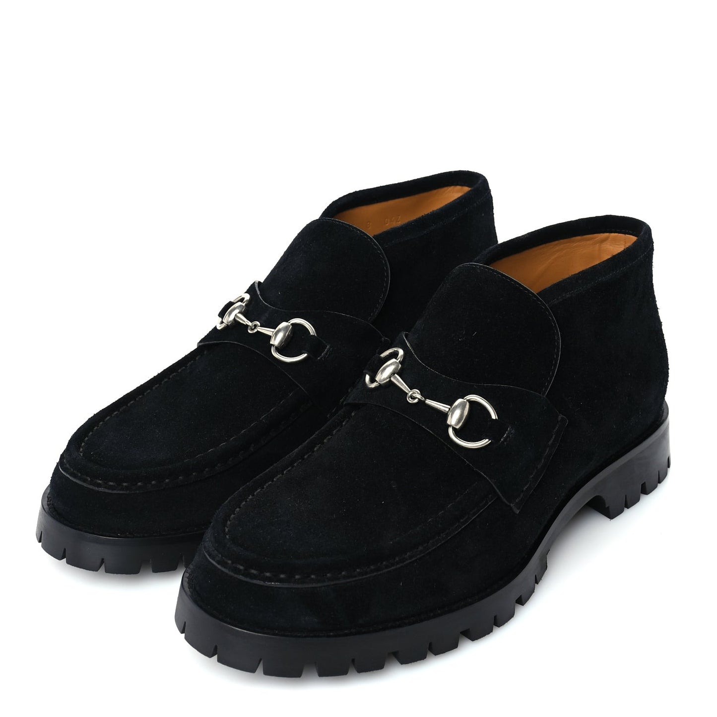 Suede Mens Horsebit Ankle Boots 8  Black