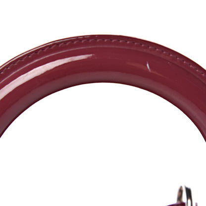 Christian Dior Patent Cannage Medium Lady Dior Dark Pink 11 of 13