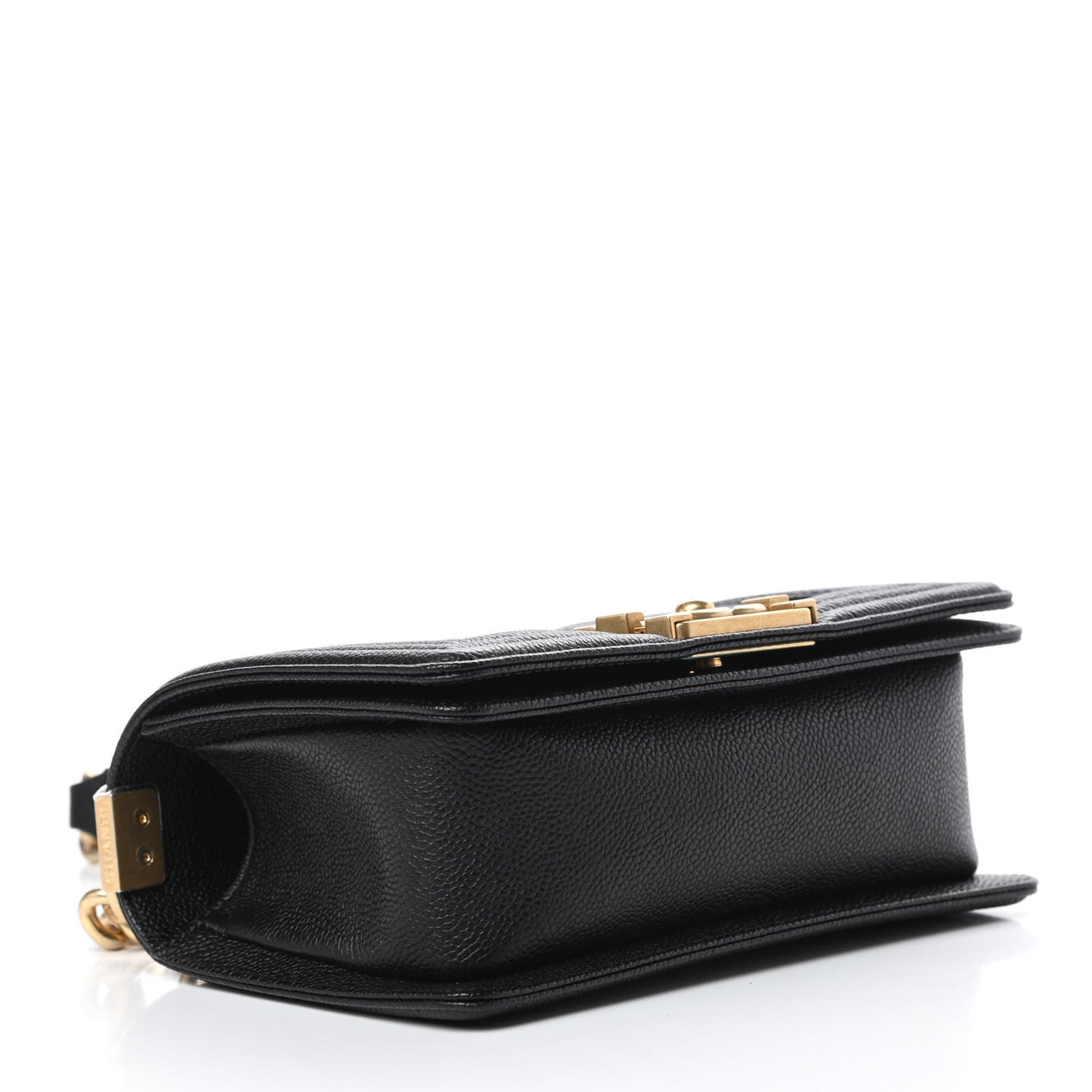 Caviar Quilted Small Boy Flap Black