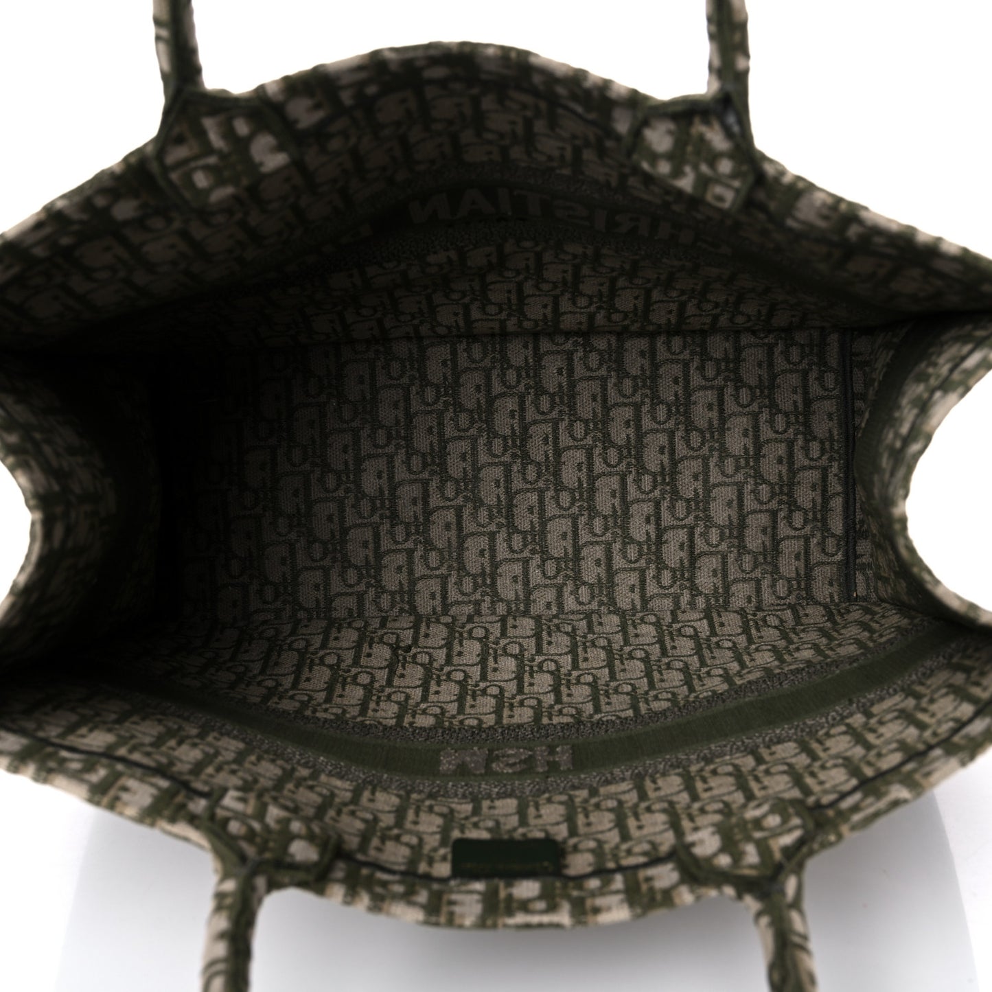 Oblique Large Book Tote Vert Multicolor