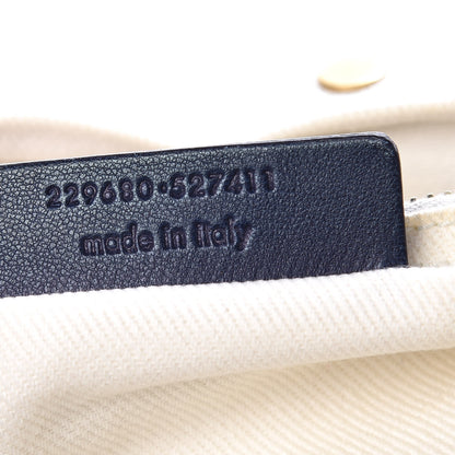 Saint Laurent Calfskin Canvas Medium Muse Two Blue 7 of 14