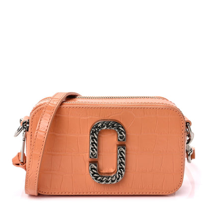 Marc Jacobs Calfskin Croc Embossed Snapshot Camera Bag  Orange 1 of 7