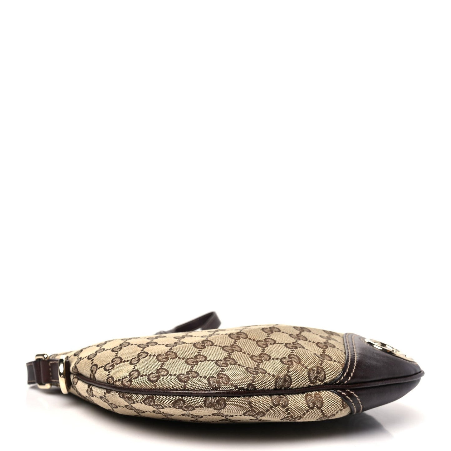 Monogram Medium New Britt Half Moon Hobo Dark Brown