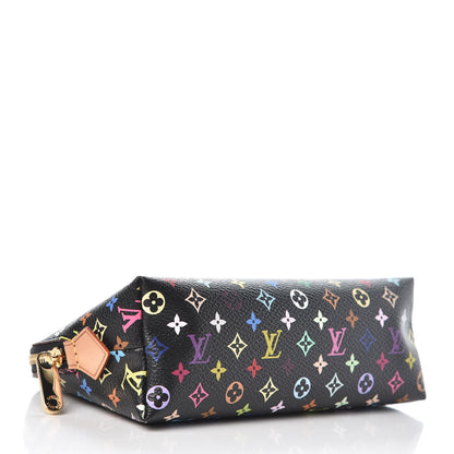 Louis Vuitton Monogram Multicolor Cosmetic Pouch Black Grenade 4 of 7