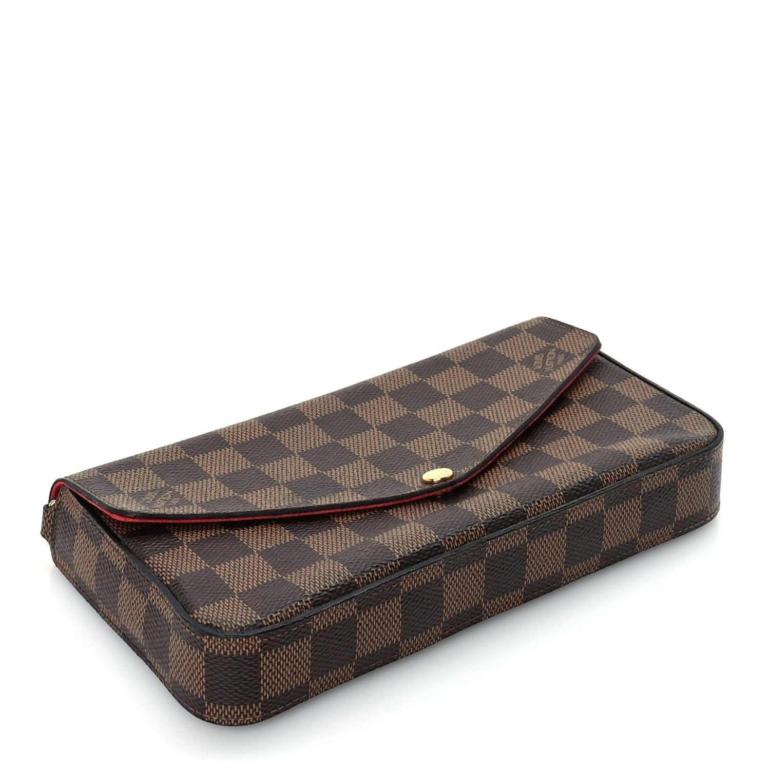 Louis Vuitton Damier Ebene Pochette Felicie Chain Wallet 5 of 10
