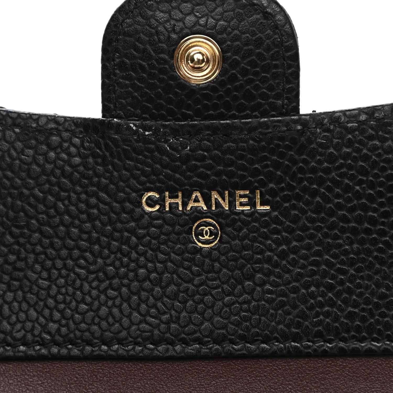 Chanel Caviar Quilted Compact Flap Wallet Black 5 of 10