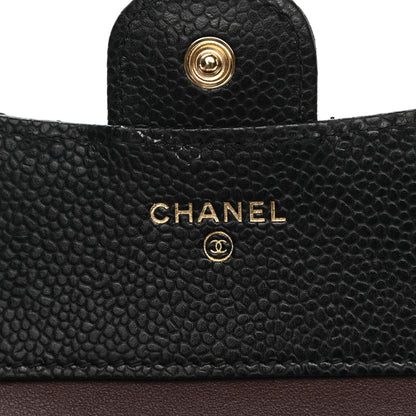 Chanel Caviar Quilted Compact Flap Wallet Black 5 of 10