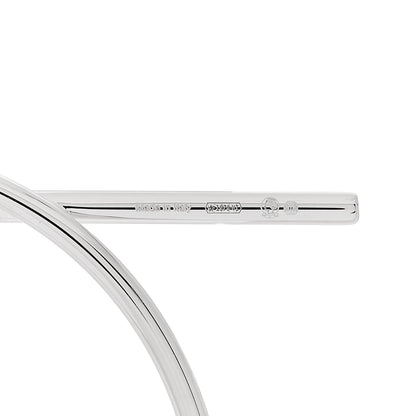 Hermes Sterling Silver MM Loop Earrings 5 of 6