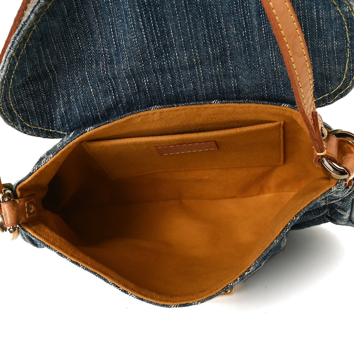 Monogram Denim Mini Pleaty Blue