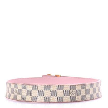 Louis Vuitton Damier Azur 30mm LV Initiales Reversible Belt 80 32 Pink 2 of 6