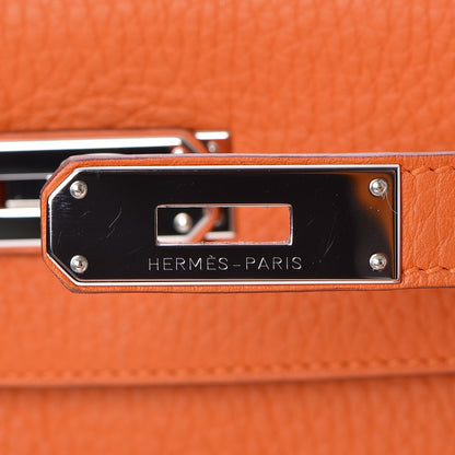 Hermes Taurillon Clemence Kelly Retourne 28 Orange 13 of 35
