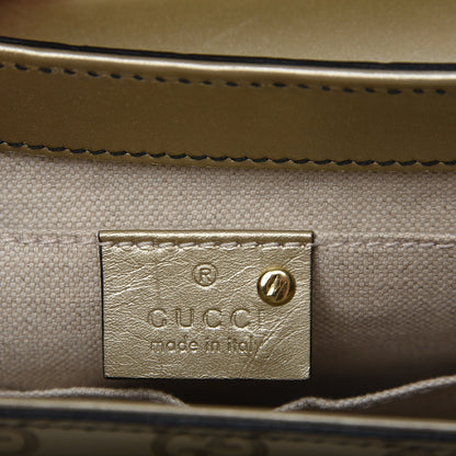 Gucci Guccissima Medium Emily Chain Shoulder Bag Gold 6 of 7