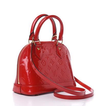 Louis Vuitton Vernis Alma BB Cherry 3 of 9