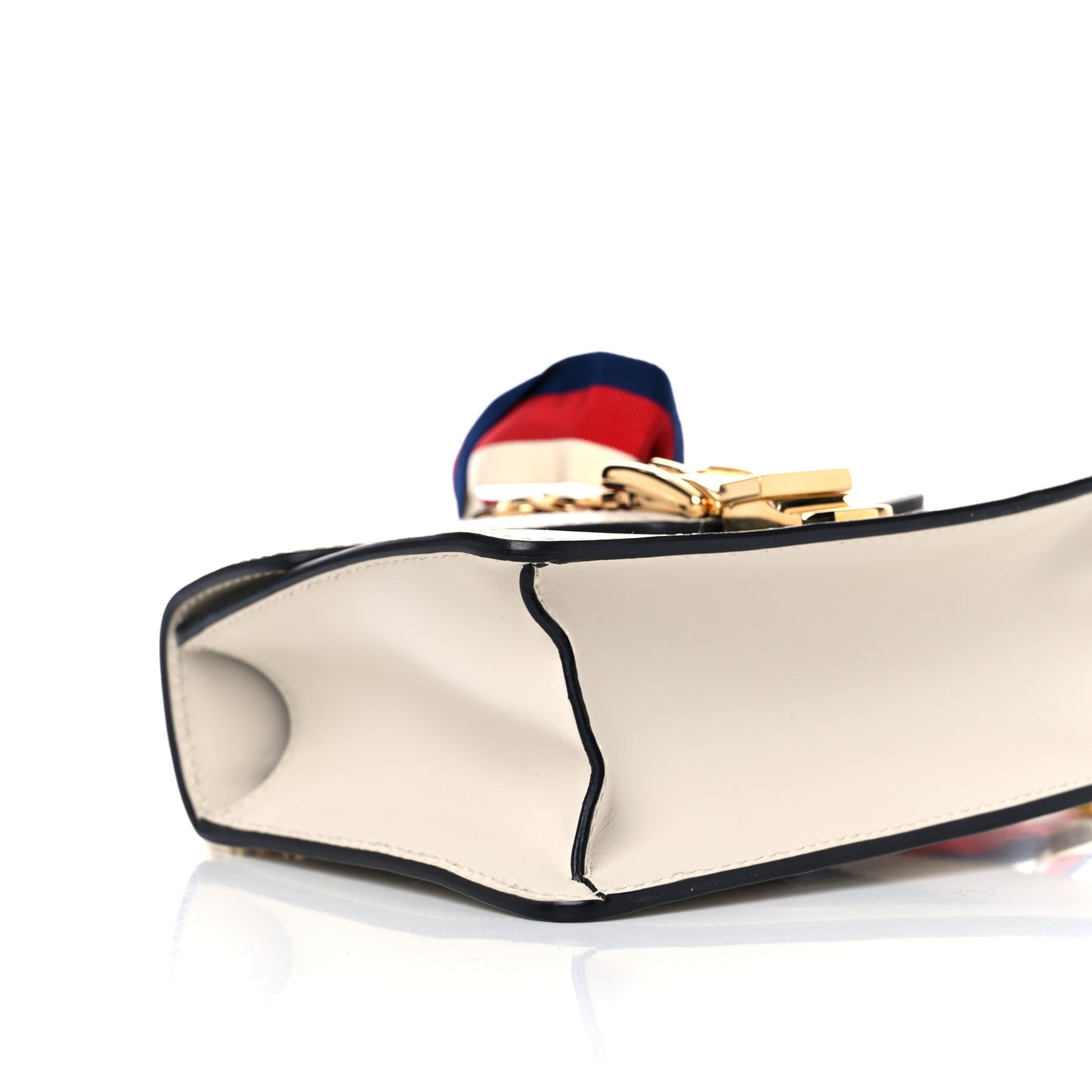Calfskin Mini Sylvie Chain Shoulder Bag White