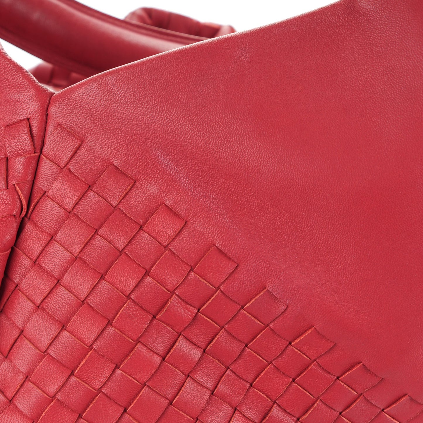 Nappa Intrecciato Aquilone Fortune Cookie Hobo Red