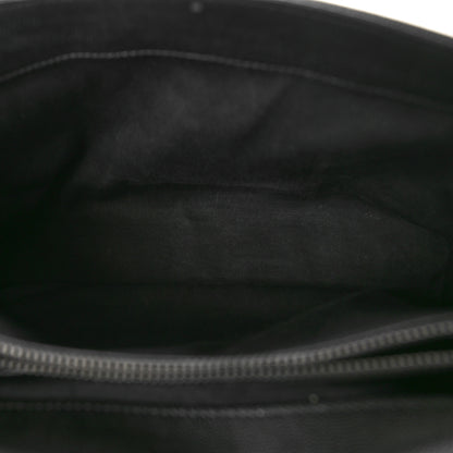 Saint Laurent Grain De Poudre Medium West Hollywood Monogram Fold-Over Black 5 of 13