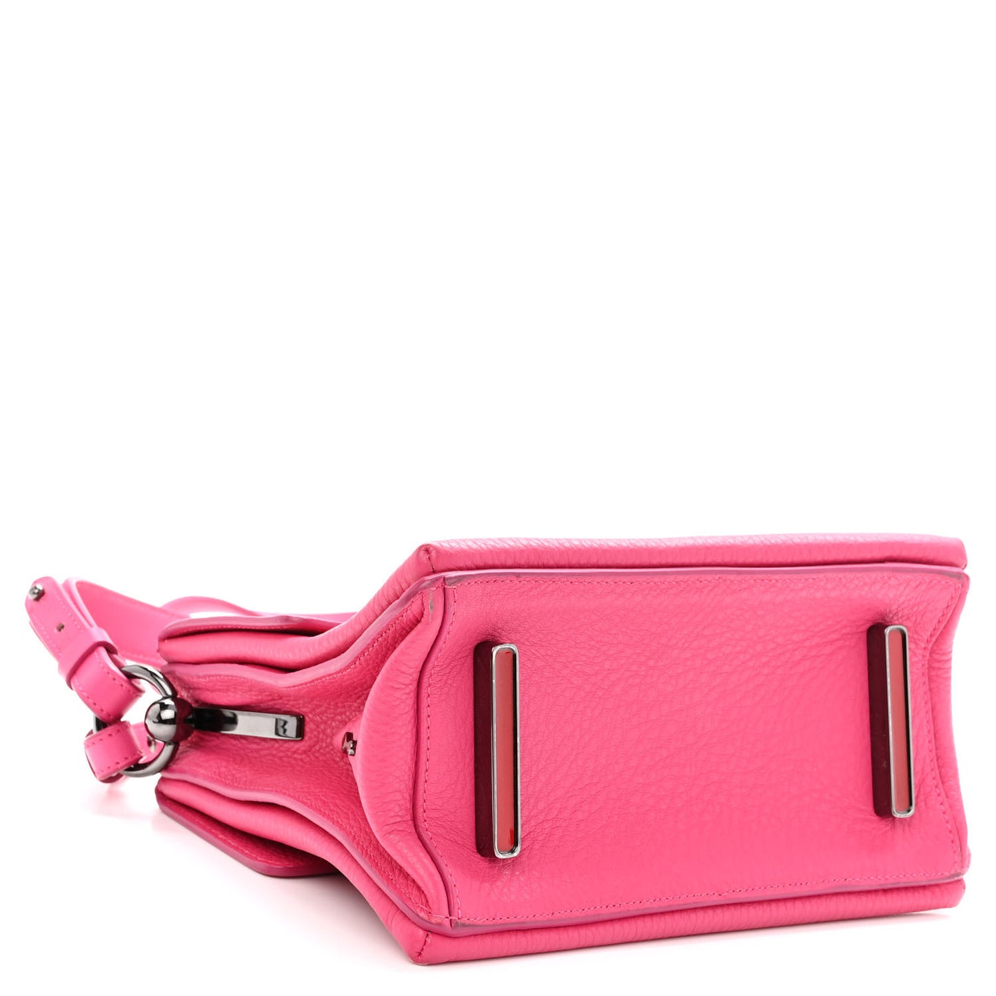Grained Calfskin Passage Messenger Pink
