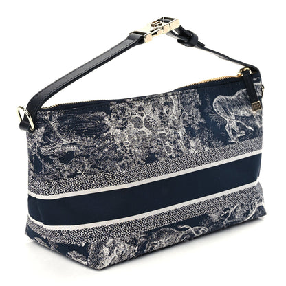 Christian Dior Technical Fabric Toile De Jouy DiorTravel Nomad Pouch 2 of 9