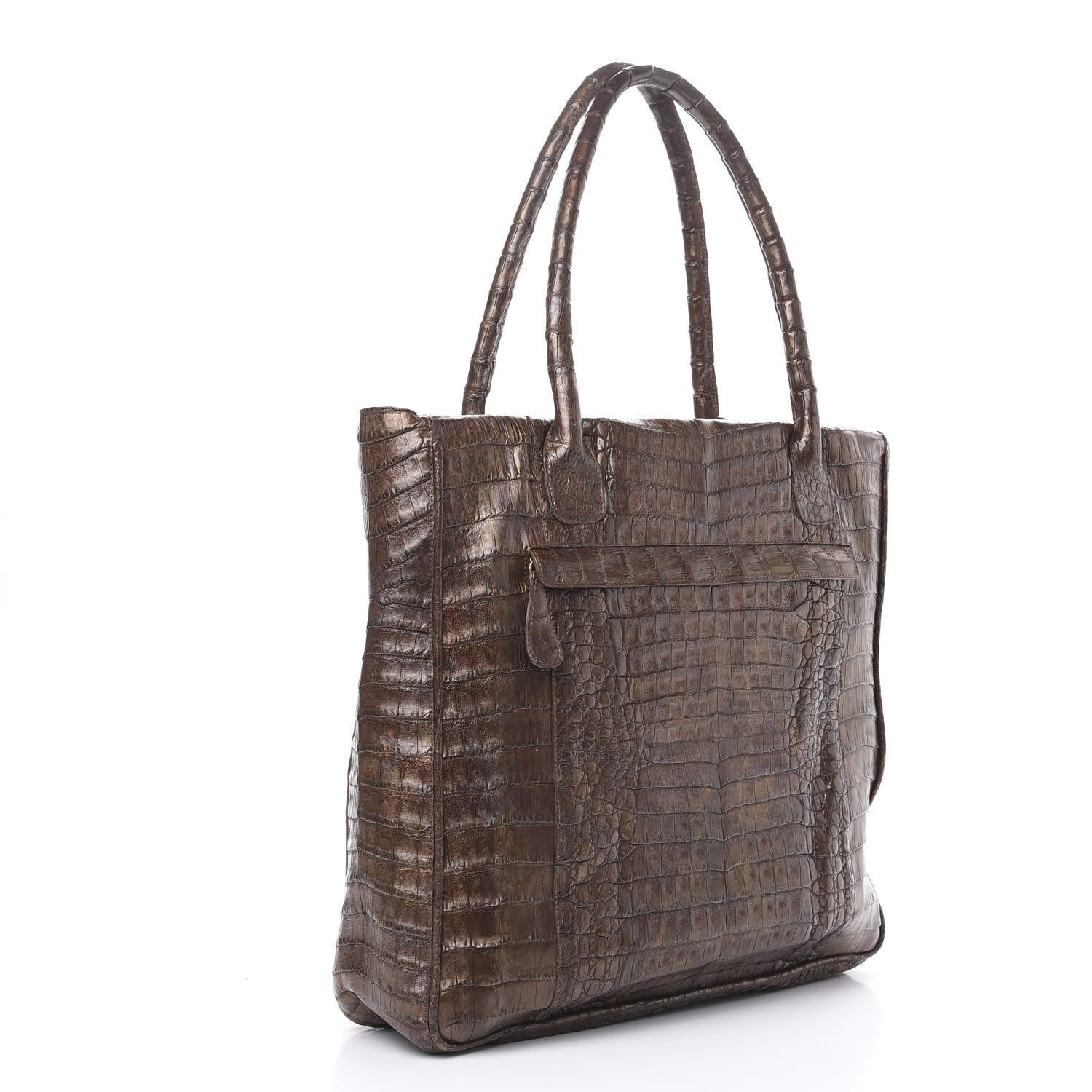Nancy Gonzalez Crocodile Tote Brown 3 of 12