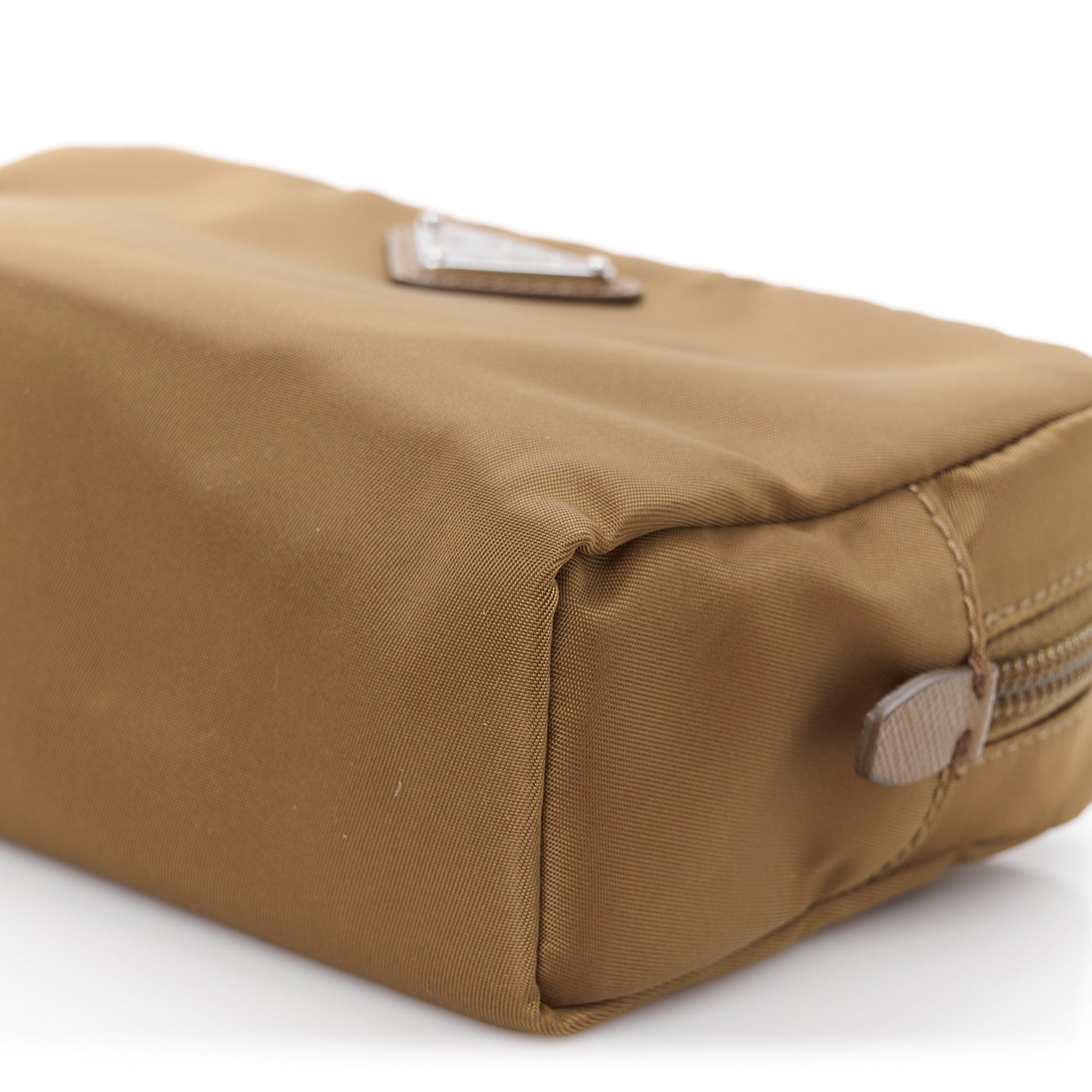 Prada Re-Nylon Vela Saffiano Wristlet Brandy 11 of 11