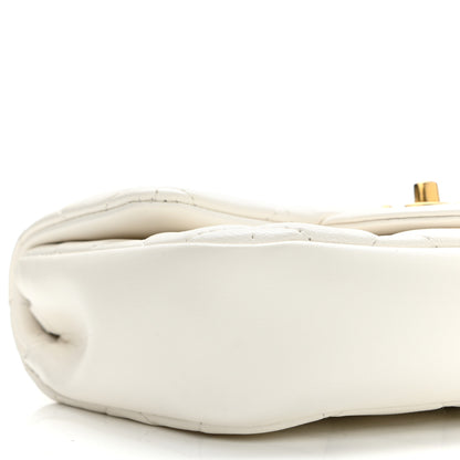 Chanel Lambskin Quilted Mini Heart Charms Flap White 9 of 13
