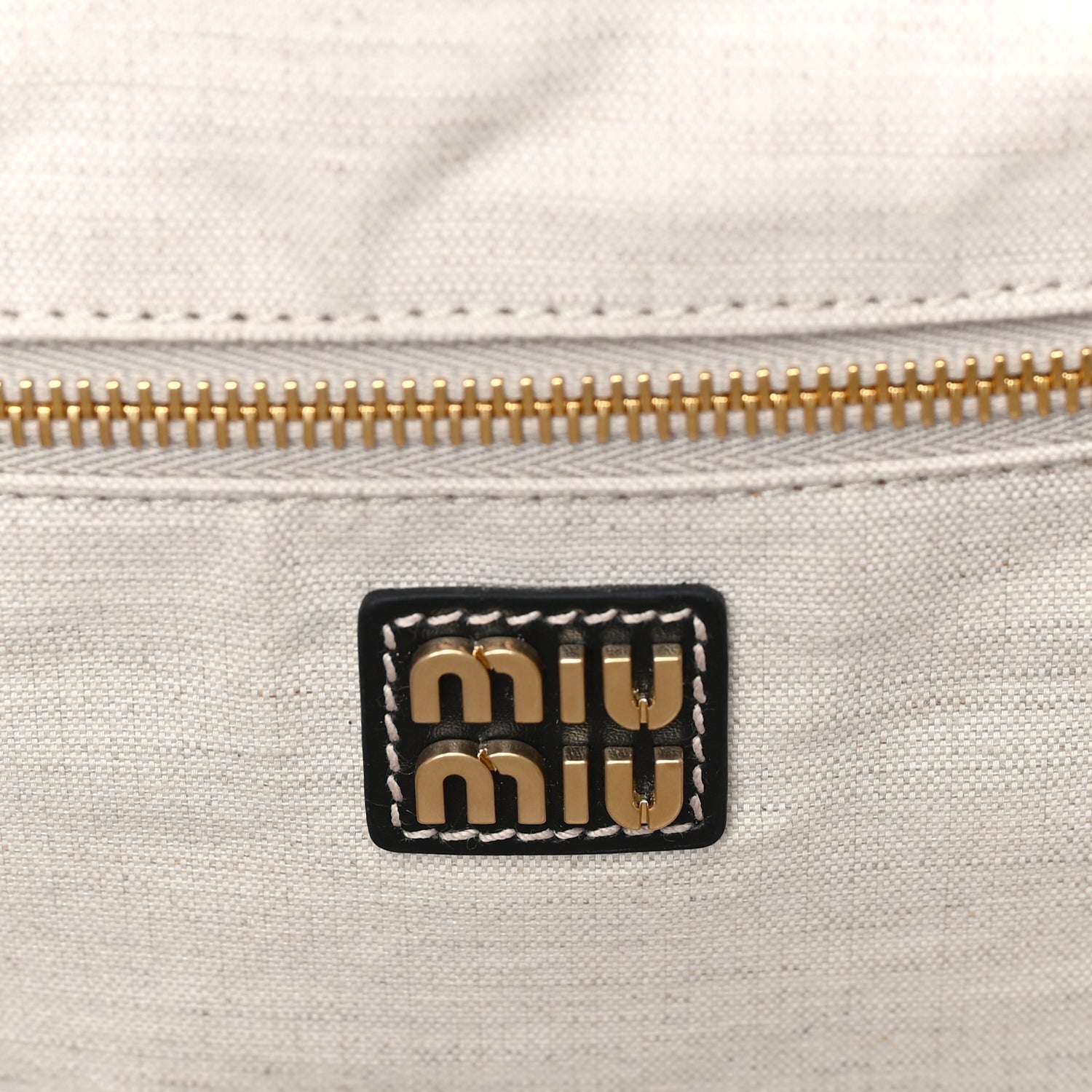 Miu Miu Nappa Large Ivy Tote Bag  Black 5 of 7