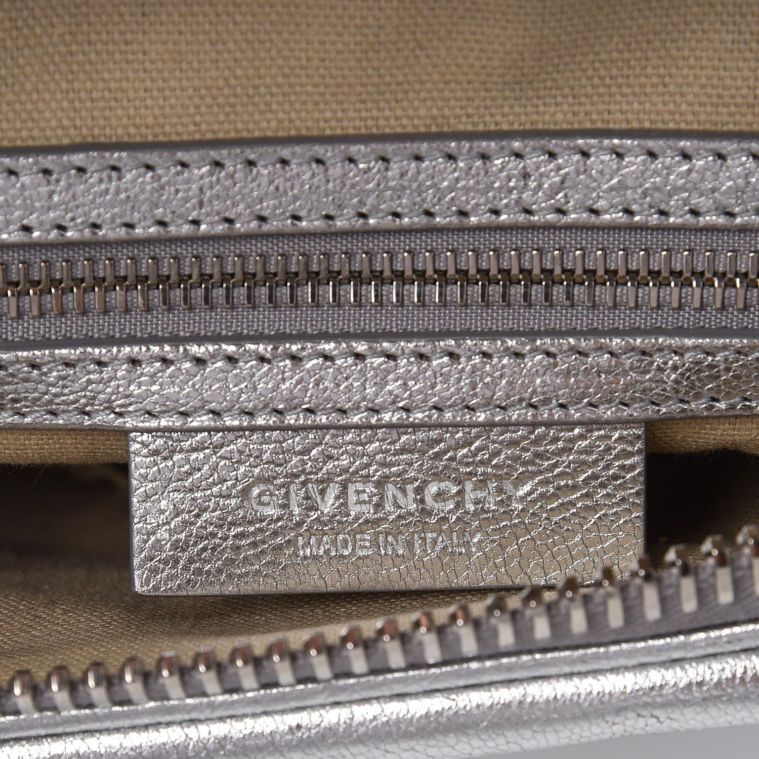 Givenchy Metallic Sugar Goatskin Small Antigona Silver 6 of 13