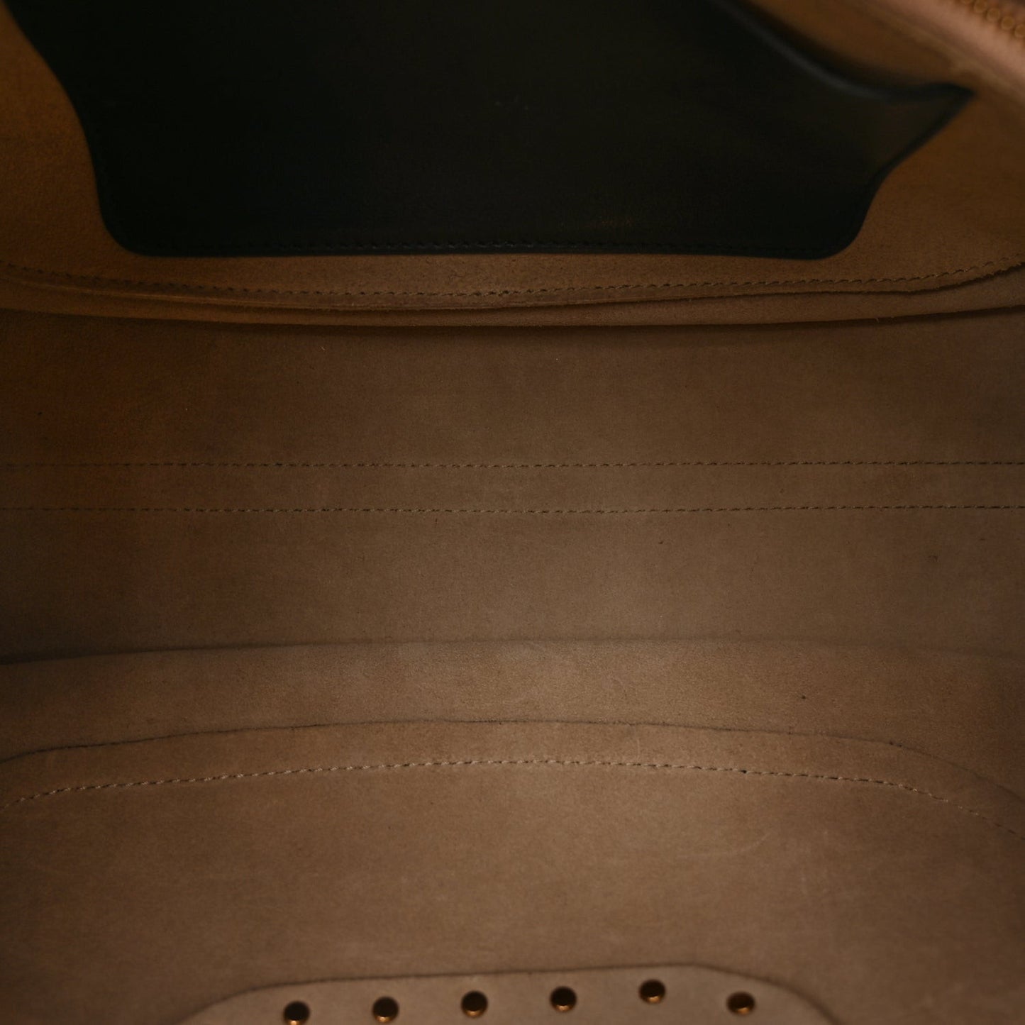 Calfskin Studded Hayley Double Carry Satchel  Black