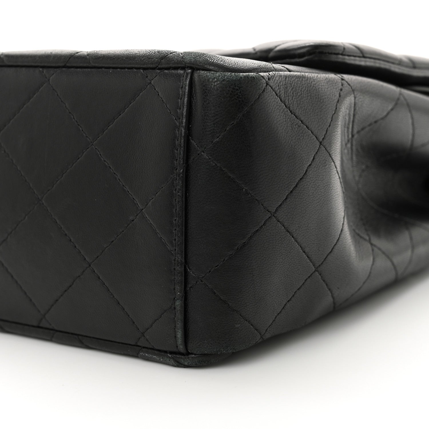 Chanel Lambskin Quilted Maxi Double Flap Black 10 of 16