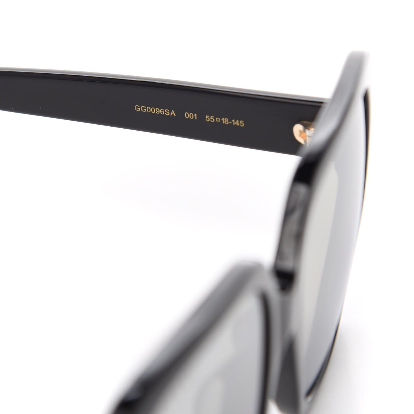 Acetate Square Frame GG0096S Sunglasses Black