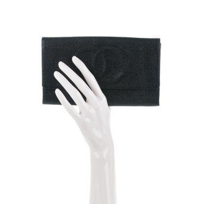 Chanel Caviar Timeless CC Wallet Black 2 of 7