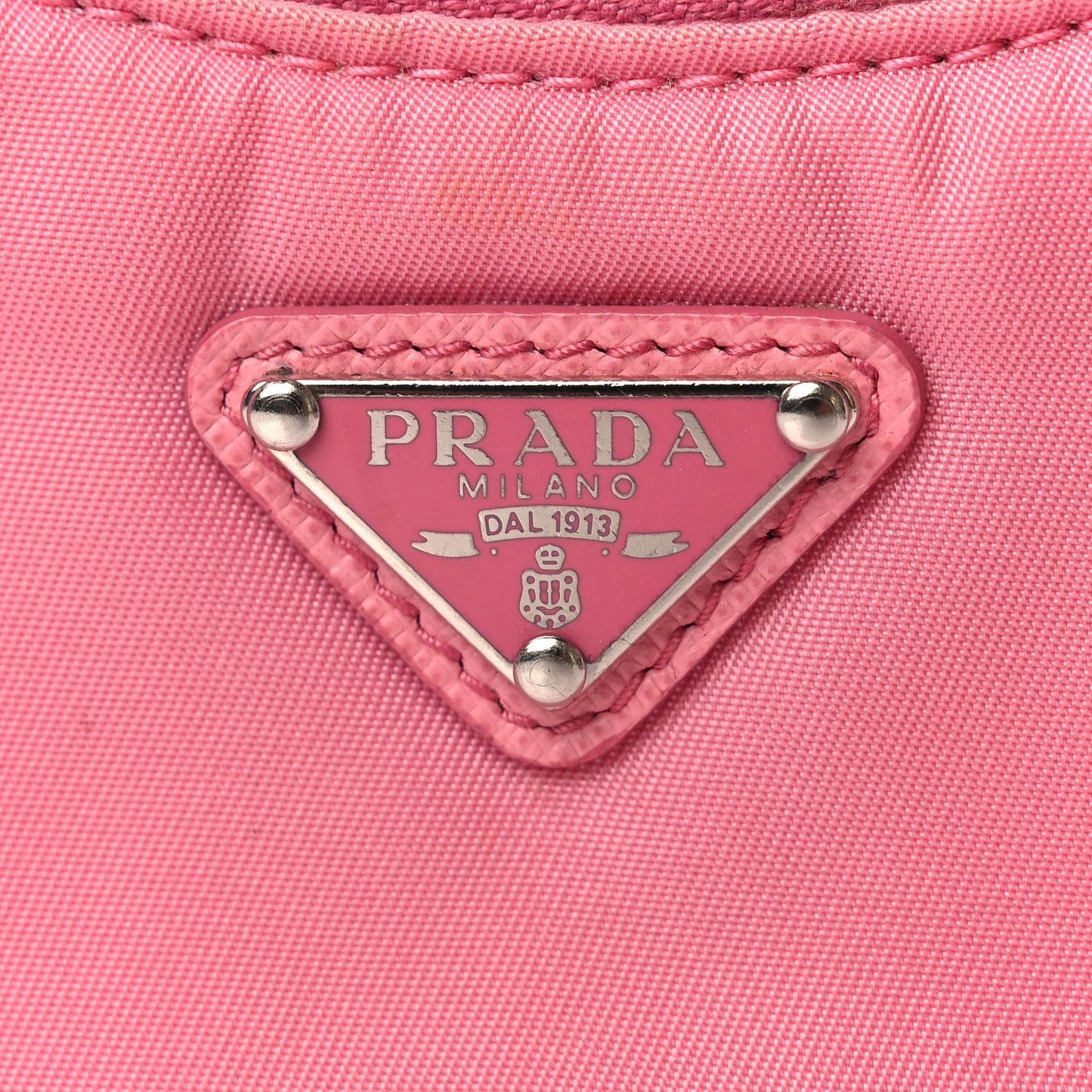 Tessuto Nylon Saffiano Mini Re-Edition 2000 Shoulder Bag Begonia