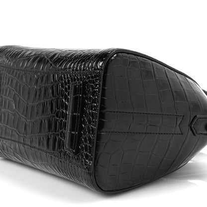 Givenchy Calfskin Crocodile Embossed Mini Antigona Black 9 of 9