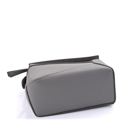 Loewe Soft Grained Calfskin Mini Puzzle Edge Bag Pearl Grey 3 of 8