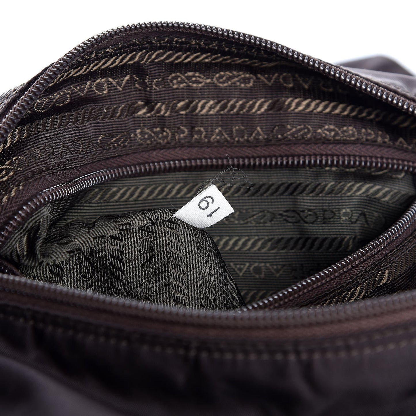 Tessuto Nylon Messenger Bag Brown