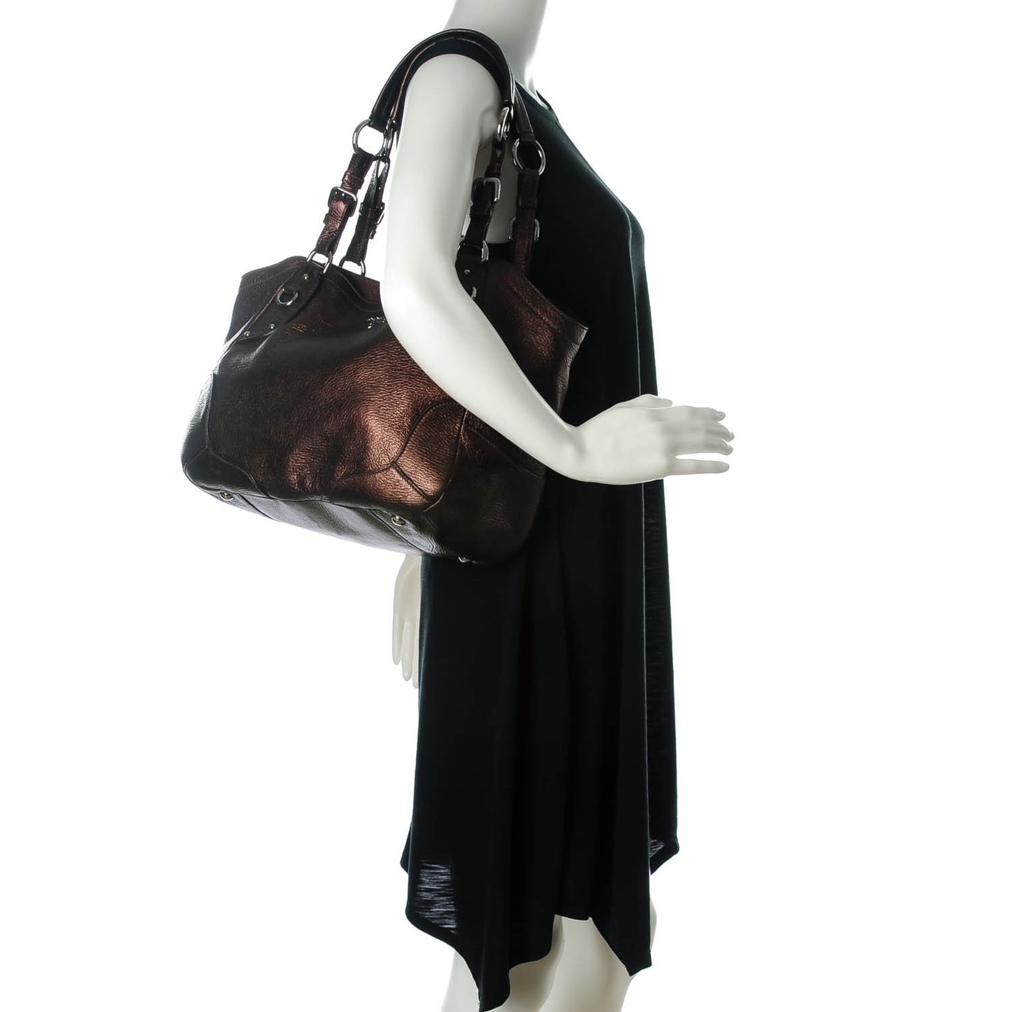 Vitello Daino Mordore Shoulder Bag Antico