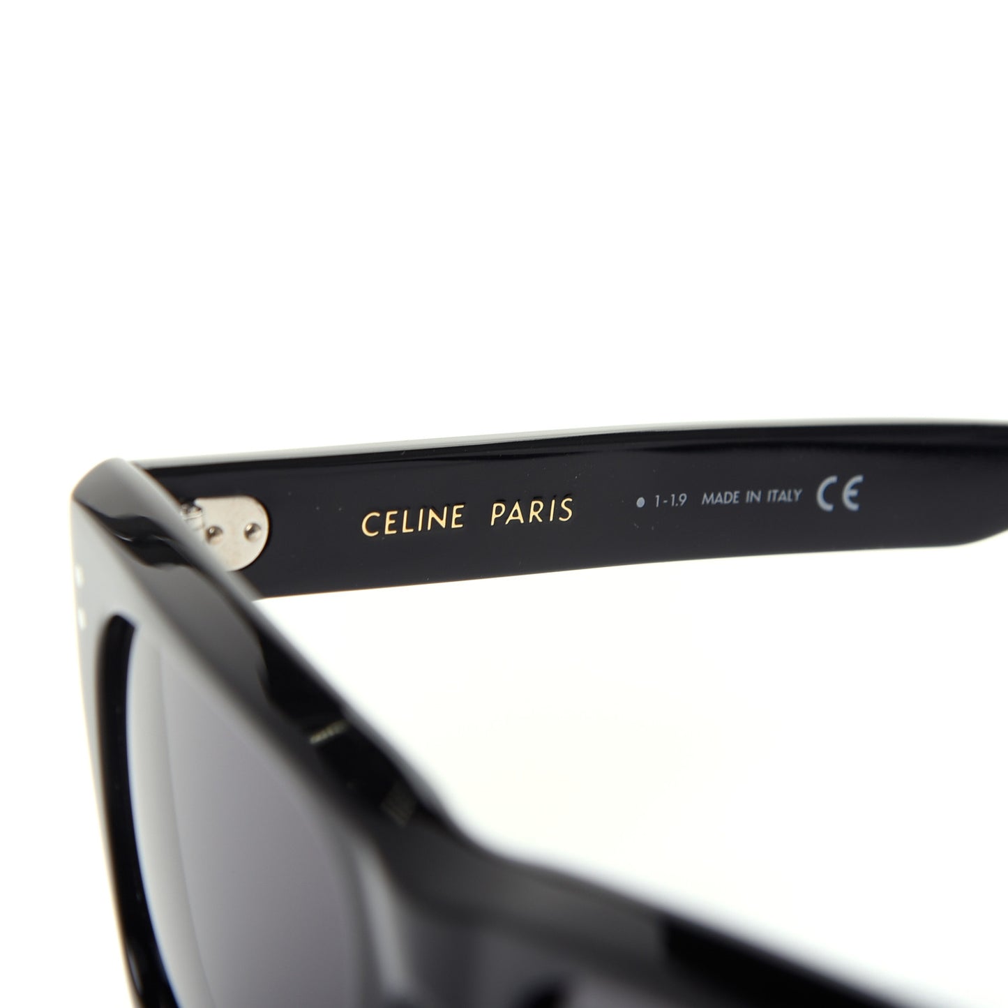 Acetate Polarized Rectangular Sunglasses CL40060I Black